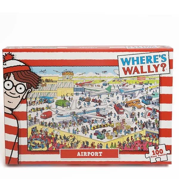Wheres Wally - Airport Jigsaw Puzzle (100 Pieces) Afbeelding 1
