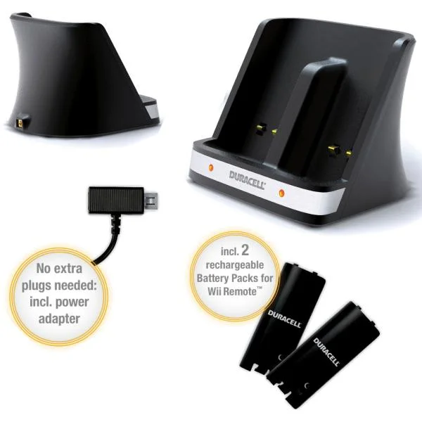 Duracell Wii Charger (Black) Afbeelding 1