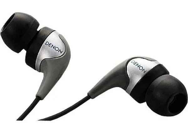 Denon AH-C452 Inner Ear Stereo Headphones - Silver Afbeelding 1