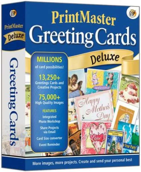 PrintMaster Greetings Card Deluxe Afbeelding 1