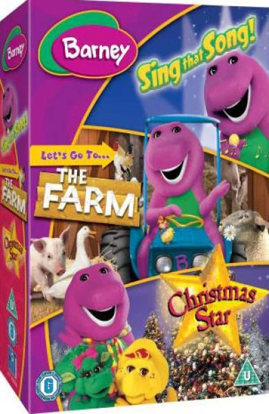 Barney Triple Pack (Sing That Song! / Let's Go To The Farm / Christmas Star) Afbeelding 1