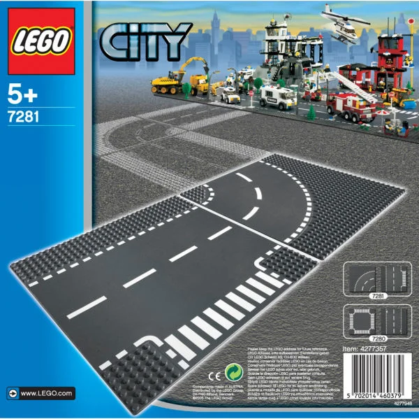 LEGO City: T-kruising en bocht (7281) Afbeelding 1