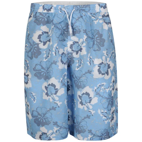 Slazenger Herenshorts met Bloemetjes - Lichtblauw - S - Sky Afbeelding 1