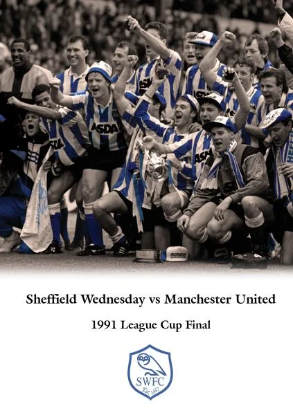 1991 League Cup Final Sheffield Wednesday v Manchester United Afbeelding 1