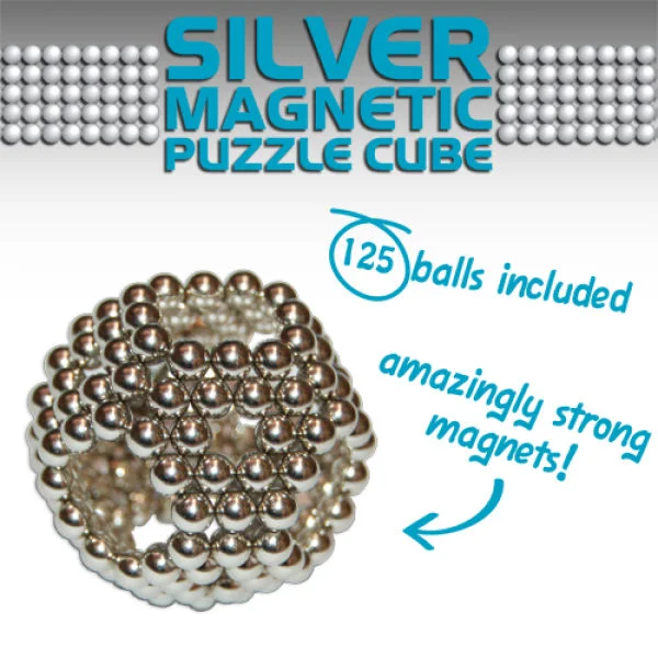 Magic Magnetic Cube - Silver Afbeelding 1