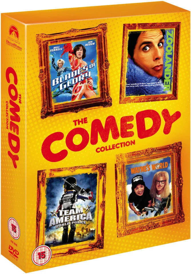 Comedy Box Set - Blades Of Glory/Zoolander/Waynes World Afbeelding 1