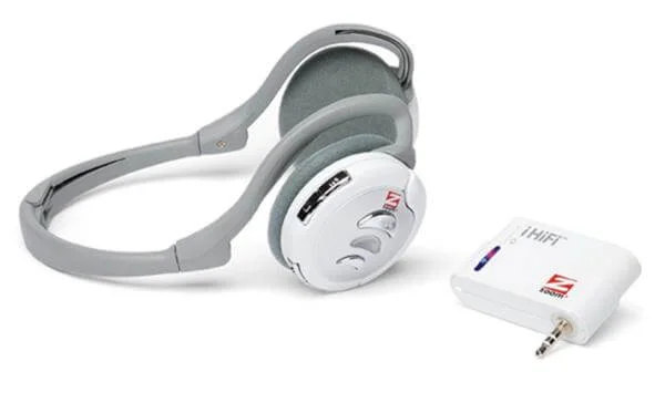 Zoom iHiFi Wireless Bluetooth Headphones & Universal 3.5mm Jack Transmitter Bundle Afbeelding 1