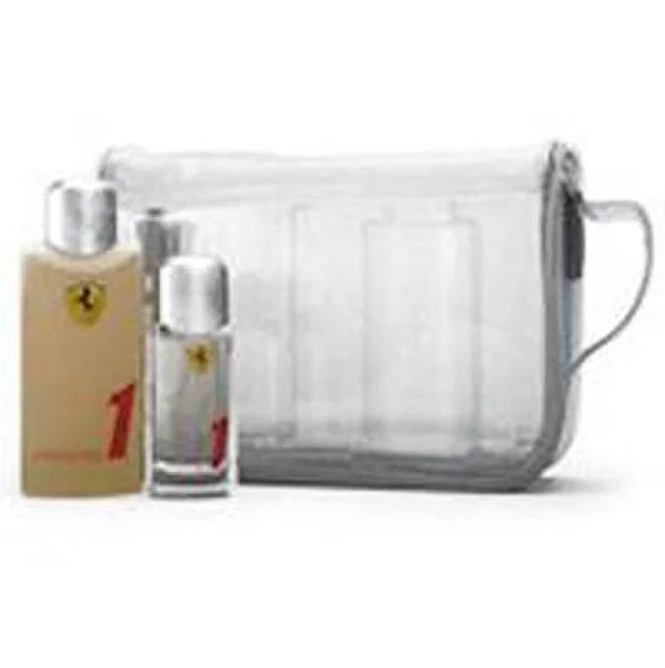 Ferrari - F1 By Farrari EDT 50ml & 250ml shower Gel in Clear Travel Case Afbeelding 1