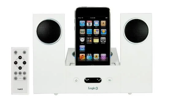 Logic 3 i-Station22 iPod Docking Station White Afbeelding 1