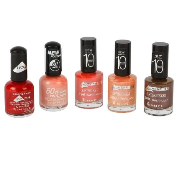 Rimmel 5 Nail Polish Set Afbeelding 1