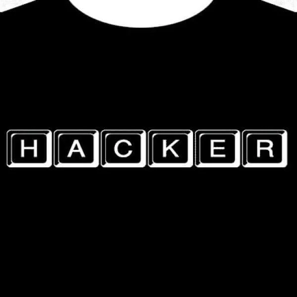 Geek T-Shirt HACKER Afbeelding 1