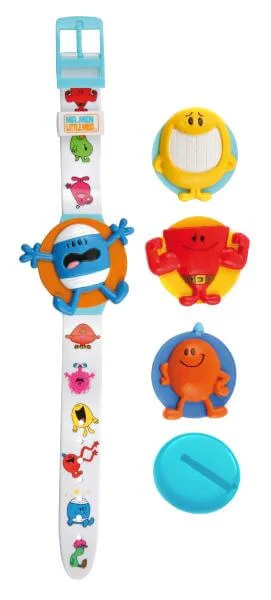Mr Men Boys Interchangable Watch & Badge Clip Afbeelding 1