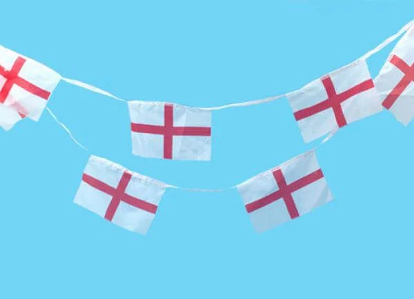 12ft England St George Cross Bunting - Home Gifts Afbeelding 1