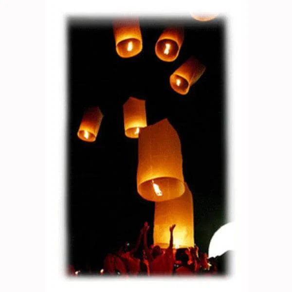Flying Lanterns Pack of 10 - Great Summer Gift Afbeelding 1