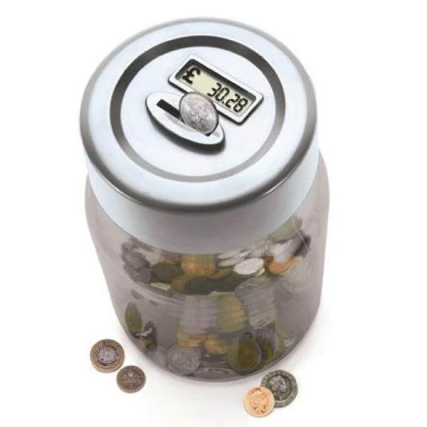 Coin Counting Money Jar - Great Gift Afbeelding 1