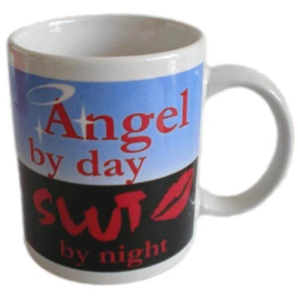 Novelty Angel By Day Mug - Great Gift Afbeelding 1