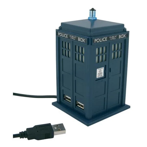 Doctor Who:Tardis USB 4 Port Powered Hub Station Afbeelding 1