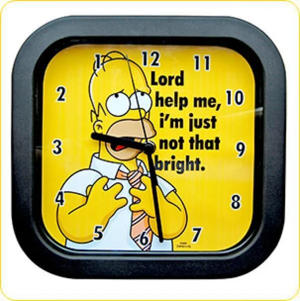 Homer Backward Movement Wall Clock Afbeelding 1