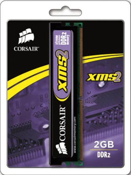 Corsair 4GB, 800Mhz, DDR2, PC6400 Memory (2 x 2GB) Afbeelding 1
