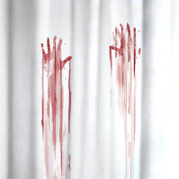 Blood Bath Shower Curtain Afbeelding 1