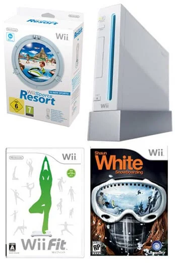 Wii Console (Including Wii Sports Resort, Shaun White Snowboarding & Wii Fit) Afbeelding 1