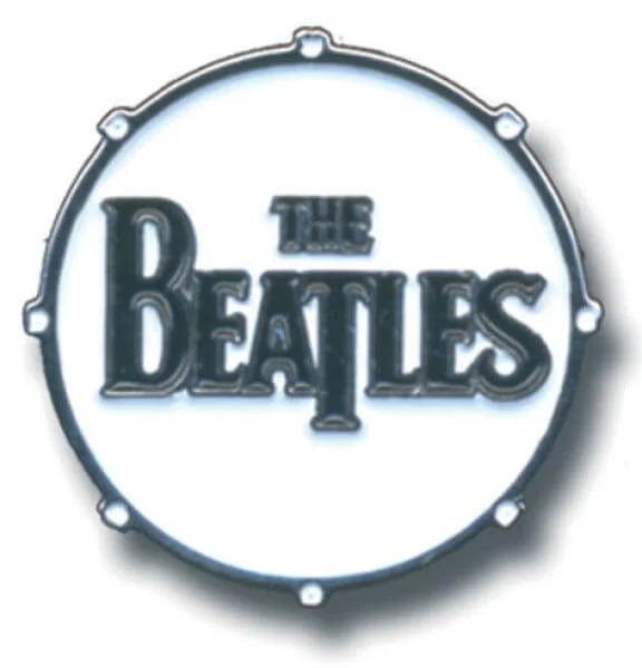 Beatles Drum Logo Medium Pin Badge Afbeelding 1