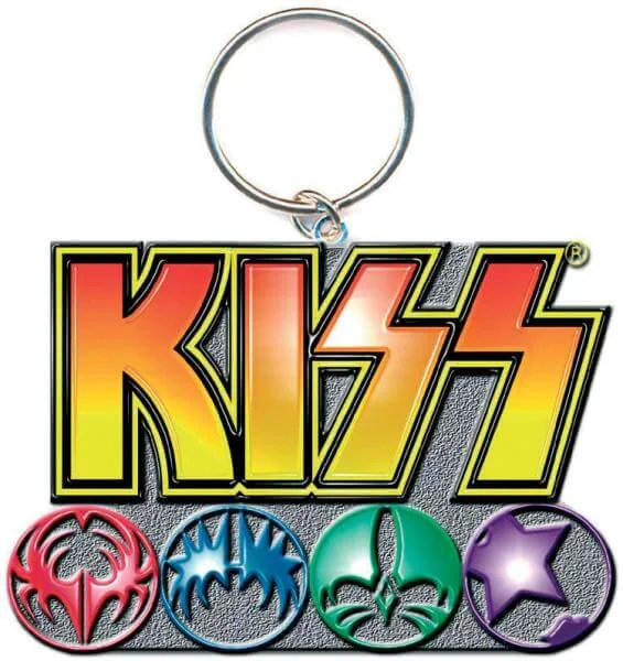 Kiss Logo And Icons Keychain Afbeelding 1