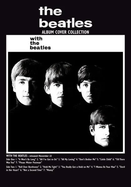 With The Beatles Album Greeting Card Afbeelding 1