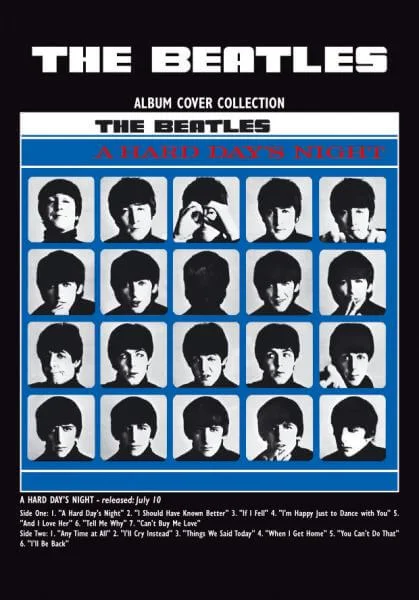 A Hard Day's Night Album Greeting Card Afbeelding 1
