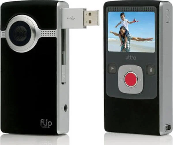 FLIP Video Ultra 2 Mini Camcorder - Black Afbeelding 1