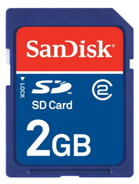 SanDisk SD 2GB Card Afbeelding 1