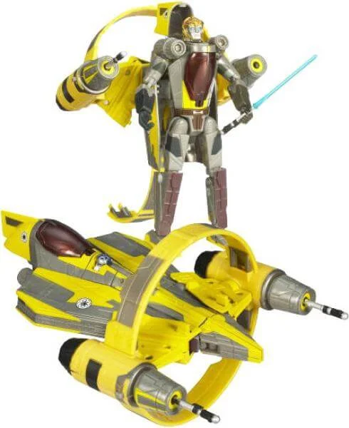 Star Wars Transformers Wave 3 2009 Anakin Starfighter Afbeelding 1
