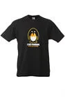 I Like Penguins - Actually I Like All Fat Birds T-Shirt - Black - S - Zwart Afbeelding 1