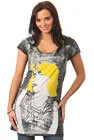 House of The Gods - Woman's Debbie Face - T-Shirt - XS - Zwart Afbeelding 1