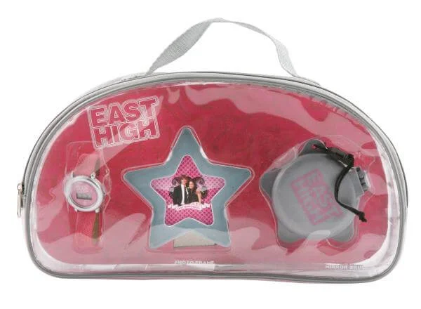 High School Musical 3 LCD Watch, Alarm, Hairbrush Gift Set Afbeelding 1