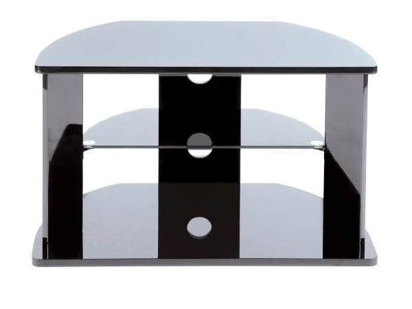 LEVV Black High Gloss TV Stand for up to 32 Inch TVs Afbeelding 1