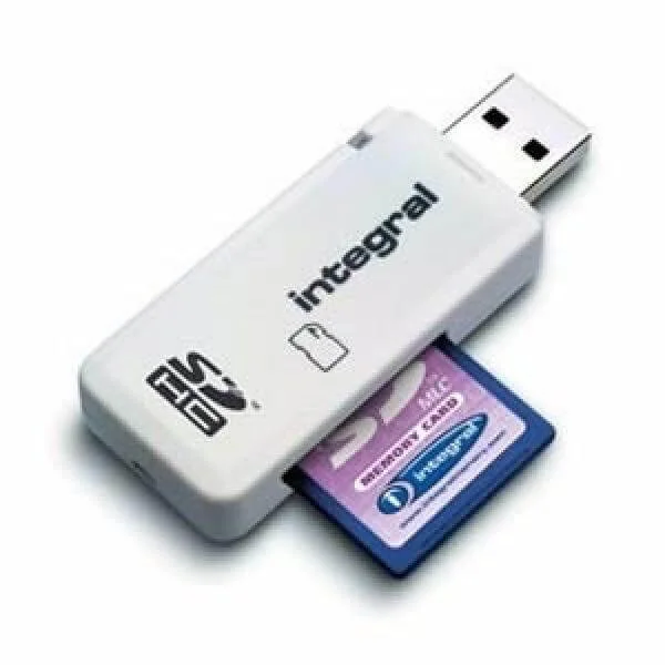Integral 2GB SD Card with SD SDHC Card Reader Afbeelding 1