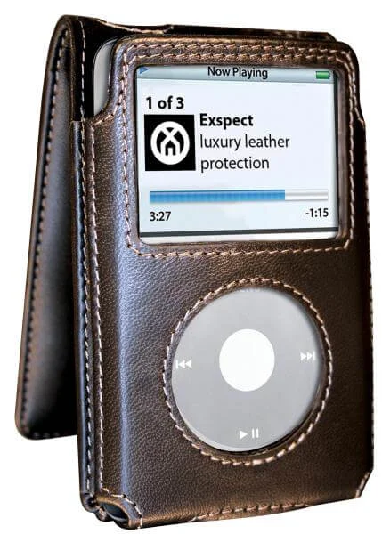 Exspect iPod Classic 120gb Black Leather Case Afbeelding 1