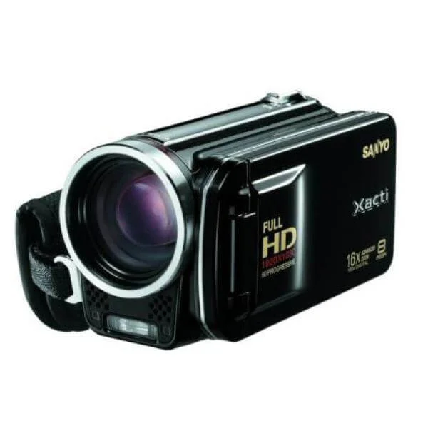 Sanyo VPC-FH1EBK HD Camcorder Black Afbeelding 1