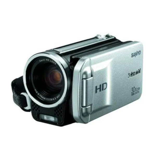 Sanyo VPC-TH1E HD Camcorder Silver/Black Afbeelding 1