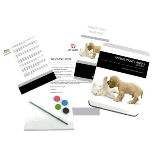 Animal Print Canvas Gift Box Afbeelding 1