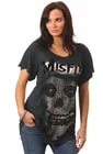 House Of The Gods - Ladies Misfits T-Shirt - Washed Black - XS - Zwart Afbeelding 1