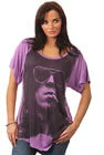House Of The Gods - Keith Richards Ladies T-Shirt - Dirty Purple - XS - Paars Afbeelding 1