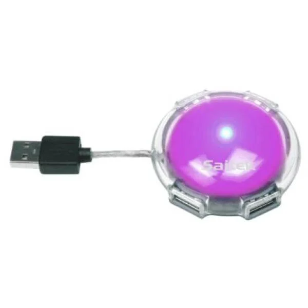 Saitek USB Mini Hub Lilac Afbeelding 1