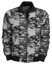 Hummel Men's Atlantic Zip Jacket - Black Camo - S - Zwart/Grijs Afbeelding 1