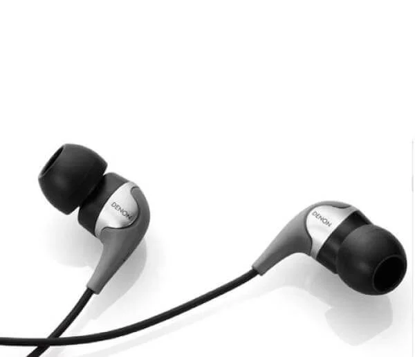 Denon AH-C360 Inner Ear Stereo Headphones - Silver Afbeelding 1