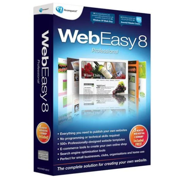 WebEasy 8 Professional (MINI BOX) Afbeelding 1