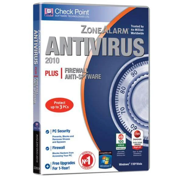 ZoneAlarm AntiVirus 2010 3 User 1 Year Afbeelding 1