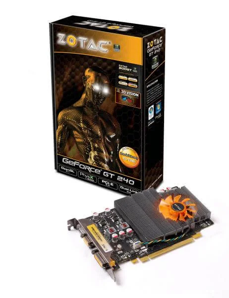 Zotac GF GT240 512MB GDDR5 Graphics Card Afbeelding 1