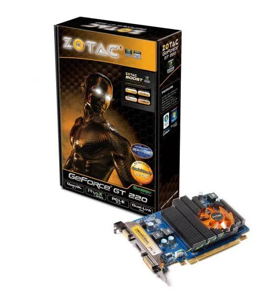 Zotac GF GT220 1GB Synergy DDR2 Afbeelding 1